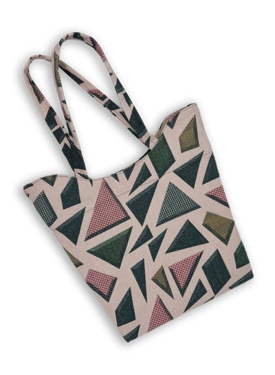 Buy casual printed linen tote bag W230004C in Egypt