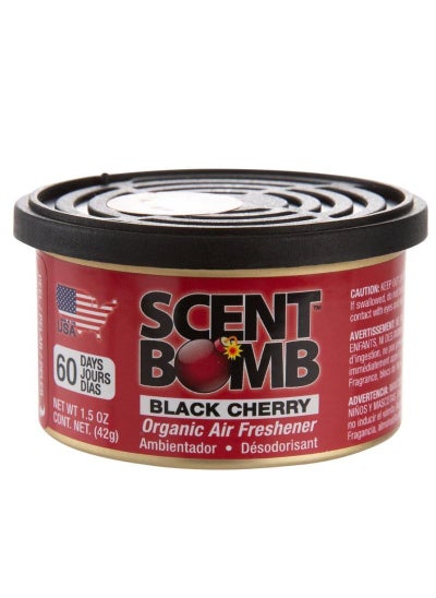 Buy Scent Bomb Car Organic Air Freshener 42 g Black Cherry in UAE