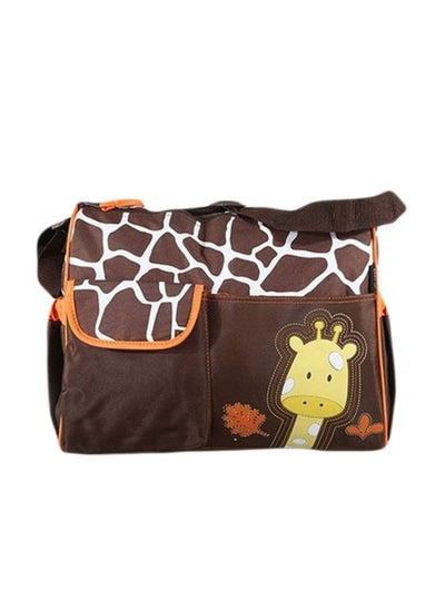 Buy Giraffe Printed Multi-Functional Diaper Bag in UAE