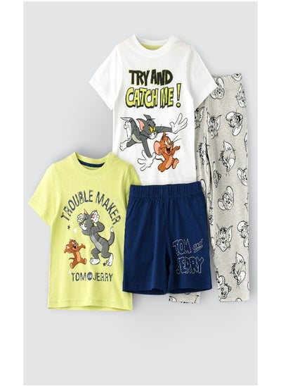 Buy Tom and Jerry Pack Of 2 Organic Pyjama Set in Saudi Arabia