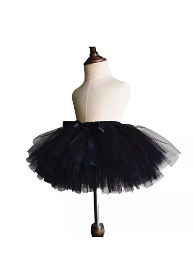 Buy Tutu Skirt for Girls Halloween Black in UAE