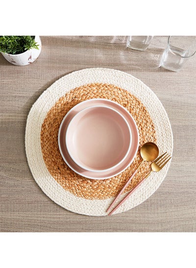 Buy Jute Tilly Braided Round Placemat 38 X 38 Cm in UAE