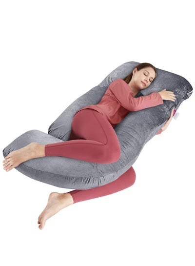 اشتري U-Shaped Pregnancy Pillow  Full Body Maternity Support Pillow(62"x 28") في السعودية
