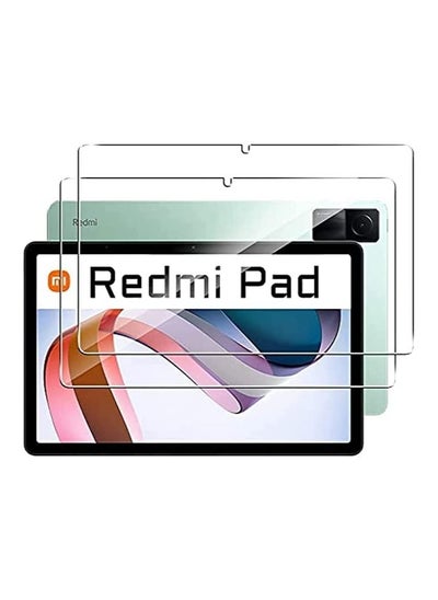 اشتري 2 Pack Screen protector for Xiaomi Redmi Pad 10.61 inch 2022 Edge to Edge Full Screen Coverage Anti Scratch Tempered Glass Redmi Pad Clear في الامارات