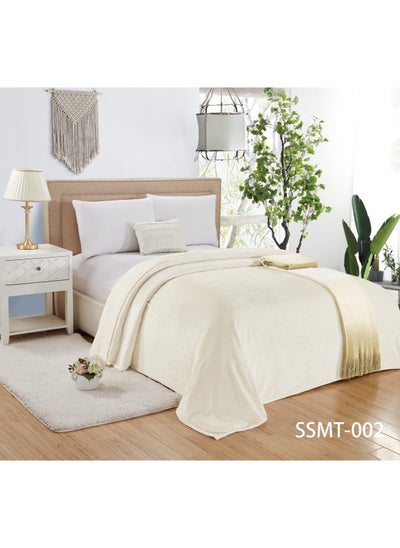 Buy 1 Piece Soft Bed Polyester Blanket king Size 200*220 cm in Saudi Arabia