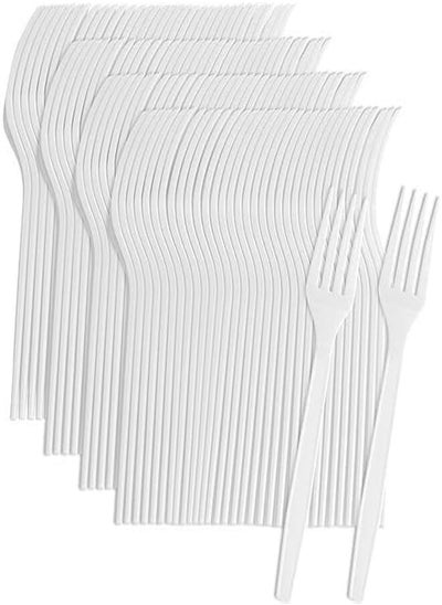 اشتري Disposable Heavy Duty Plastic Fork -white (36) في مصر