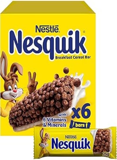 اشتري Nesquik Nestle Nesquik Chocolate Cereal Bar 6 x 25g في مصر