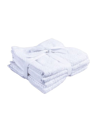 Buy 4-Piece Concepto Towel Set White 30 X 30Cm in Saudi Arabia