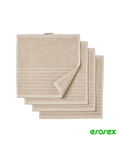 Buy Washcloth light beige 30x30 cm in Saudi Arabia