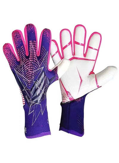 اشتري Soccer Goalkeeper Gloves, Professional Non-slip Goalkeeper Gloves, With Strong Grip And Protection, Breathable And Wear-resistant Youth And Adult Protective Goalkeeper Gloves. في الامارات