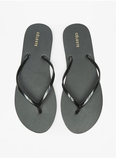 Buy Womens Textured Thong Slippers in UAE