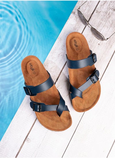 Buy Toe Loop Buckle Double Strap Casual Sandal in Saudi Arabia