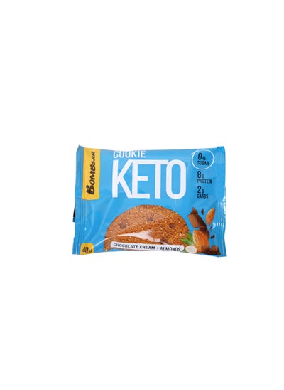 اشتري Keto Cookie with Chocolate Cream and Almonds 40g في الامارات