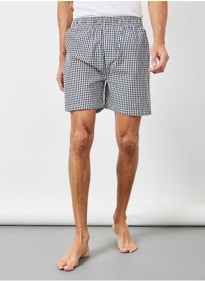 Buy Pure Cotton Gingham Check Boxer in Saudi Arabia