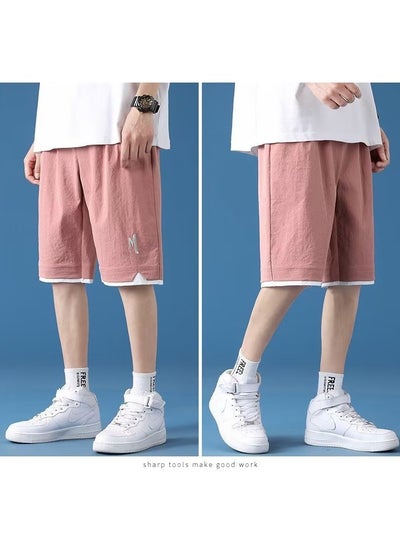 Buy Fashion Casual Youth Shorts Pink in Saudi Arabia