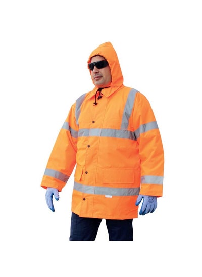 Buy Reflective High Visibility Safety Winter Jacket XL in UAE