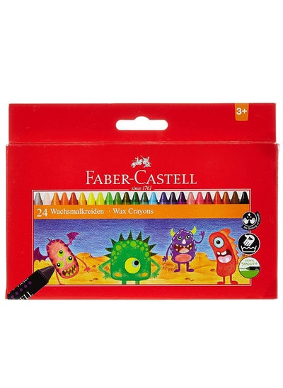 Buy 24-Piece Wax Crayons Multicolor in UAE