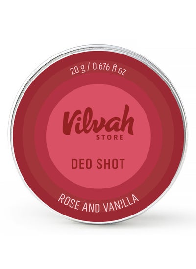 Buy Underarm Odor Deodorizer Cream | Deodorant to Soothe and Nourish the Armpits | Rose and Vanilla Flavour Deo Shots | Suitable For Men & Women | 20Gm in UAE