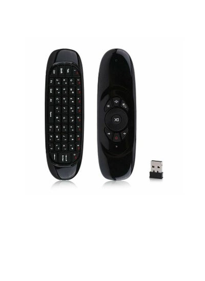 Buy 2.4 G Air Mouse Wireless Keyboard Gyroscope Remote Control Black in UAE