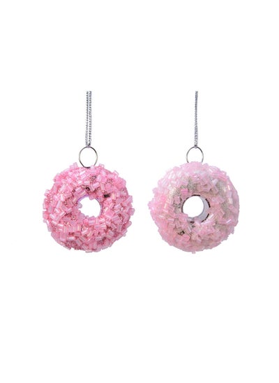 Buy Christmas Donut Shatterproof Pink Assorted 1 Piece in UAE