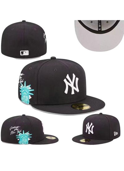 Buy Hip Hop Fashion Baseball League Adjustable Flat Tongue Baseball Hat in UAE