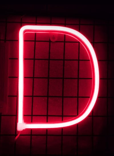 LED Neon Flex Letter Light D 30x19cm price in UAE | Noon UAE | kanbkam