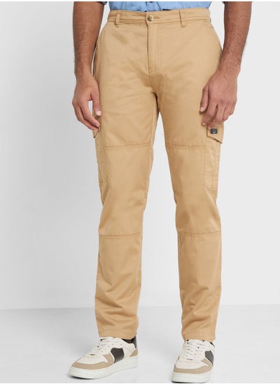 اشتري Thomas Scott Men Smart Slim Fit Cargos Trousers في السعودية