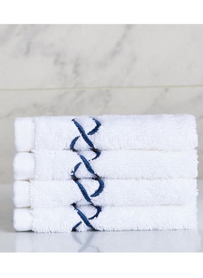 اشتري TWC Waves 4-Piece Fingertip Towel Set - 30x30 cm في السعودية