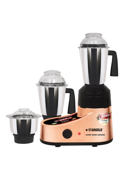 Buy Mixer Grinder 3 in 1 800W Overload Protection Powerful Copper Motor in UAE