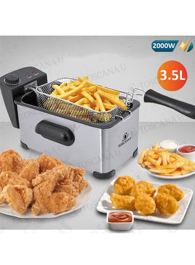Buy Deep oil fryer with a capacity of 3.5 liters and a power of 2000 watts in Saudi Arabia
