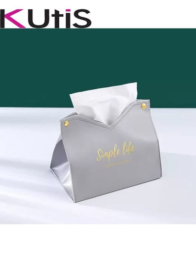 اشتري Leather Material Tissue Storage Box في الامارات