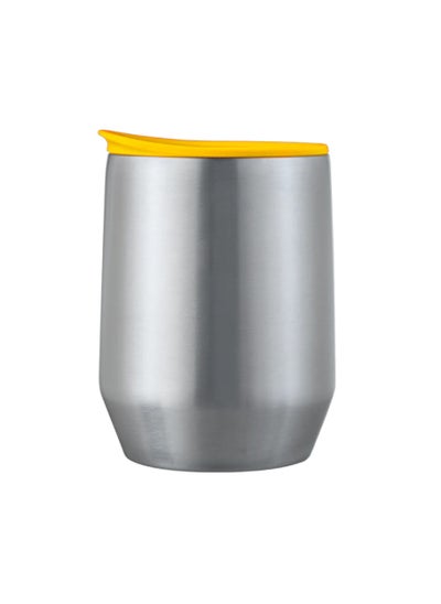 Buy Miolove Stainless Steel Mug 270 ml, Yellow in UAE