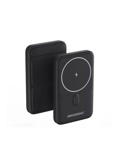 اشتري ROCKROSE RRPB37 MAGAIR 10 MAX 10000mAh 15W Magnetic Wireless Power Bank -Black في مصر