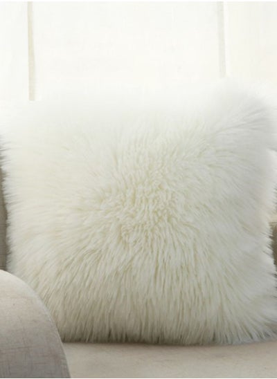 Buy Faux Fur Cushion With Insert 45Cm X 45Cm in Saudi Arabia