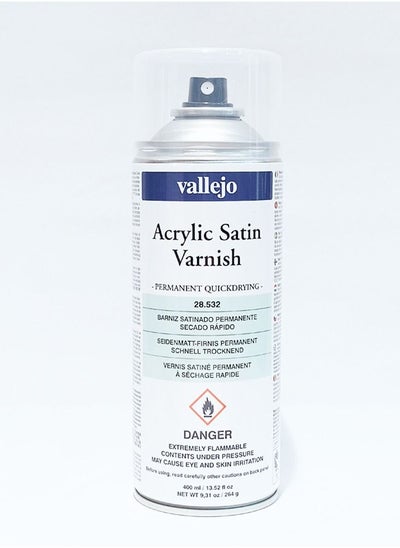 اشتري 28.532 VALLEJO HOBBY PAINT SPRAY SATIN VARNISH 400ml في الامارات