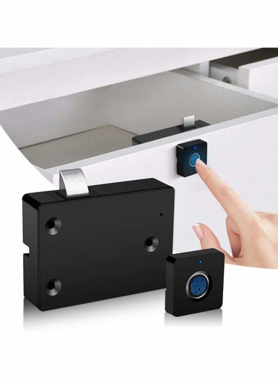 Buy Electronic Cabinet Lock, Smart Biometric Hidden File Cabinet Lock, Fingerprint Lock for Box Furniture Drawer Lock Cupboard, Home Office Hidden File Cabinet Locks, USB Rechargeable, Automatic Lock in UAE