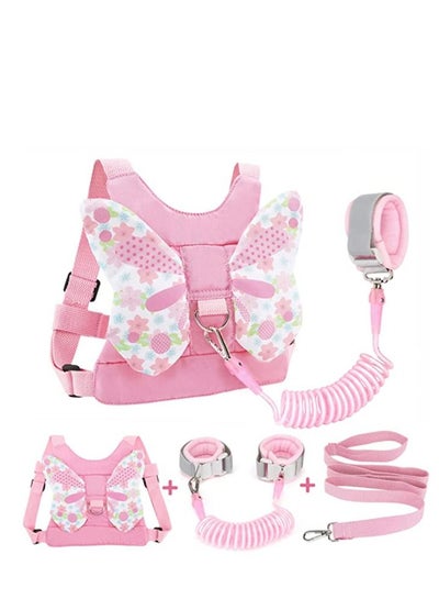 Buy Toddler Chest Harness Leash with Anti-lost Wrist Chain and Children Leash in Saudi Arabia