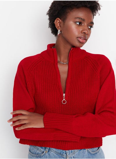 Buy Sweater - Red - Regular fit in Egypt