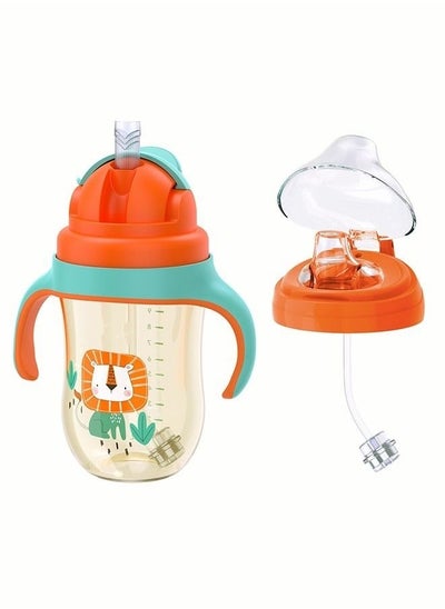 Buy PPSU Baby Sippy Cup Boys and Girls Toddler Straw Cups Kids Water Bottle Spill Proof for School Outdoor Or Indoor BPA Free Easy To Hold 325ml in Saudi Arabia