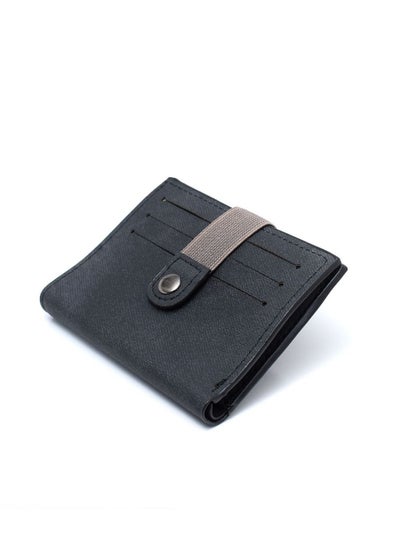 Buy Double Folded Multi-Functional Wallet Black in Egypt