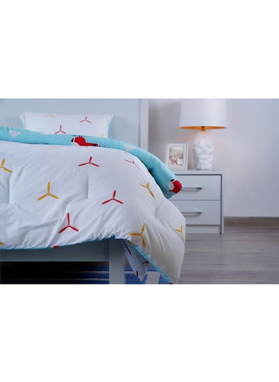 اشتري Fly High 2-Piece Comforter Set Red 135X220cm في الامارات