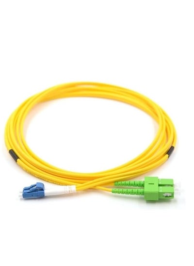 Buy DKURVE LC/UPC-SC/APC Singlemode 9/125 Duplex LSZH Fiber Optic Patch Cord (15M) in UAE