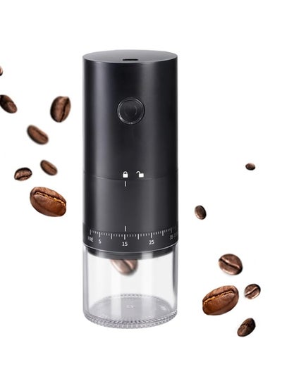 Buy Portable Electric Conical Burr Coffee Grinder (Ceramic), Small Coffee Bean Grinder with 38 Precise Grind Settings, One Key Touch Button, External Adjustment in Saudi Arabia