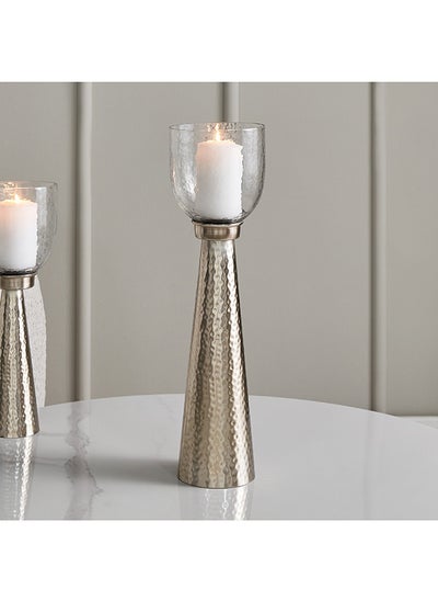 اشتري Verve Metal Hurricane Candleholder with Glass 10.5 x 45 x 11.5 cm في الامارات