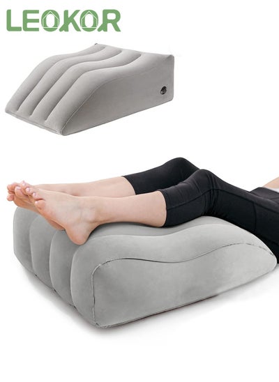 Buy Inflatable Leg Wedge Pillow, Positioner Pillows Suitable for Leg Lift Rest, Comfort Leg Pillows Suitable for Improving Sleep Quality or Reduce Swelling in Saudi Arabia