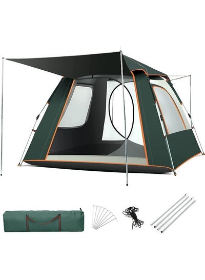 اشتري Tent Camping Automatic Easy Pop-Up Tent, 5-8 Person Waterproof Windproof UV Resistant UV Stabilized Portable Lightweight Dome Tent for Family Friends Backpacking Travel Picnic في السعودية