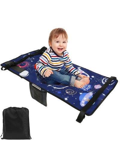 Buy Kids Toddler Airplane Travel Bed, Breathable Airplane Seat Extender Footrest, Colorful Starry Sky Flight Sleeping Bed Hammock, Baby Travel Essentials with Storage Bag in UAE