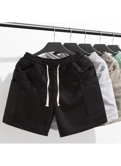 اشتري Mens Summer Casual Cargo Shorts Black في الامارات