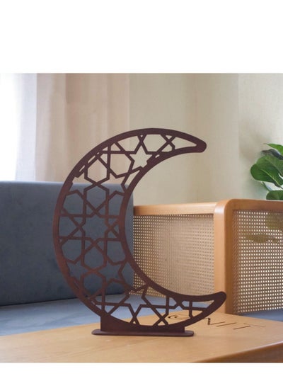 Buy Decorated Ramadan crescent Wooden decor in Saudi Arabia