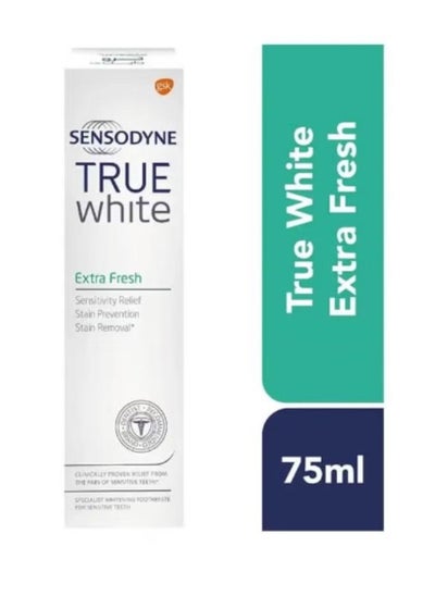 Buy Specialist Whitening Toothpaste For Sensitive Teeth True White Extra Fresh 75ml in Saudi Arabia